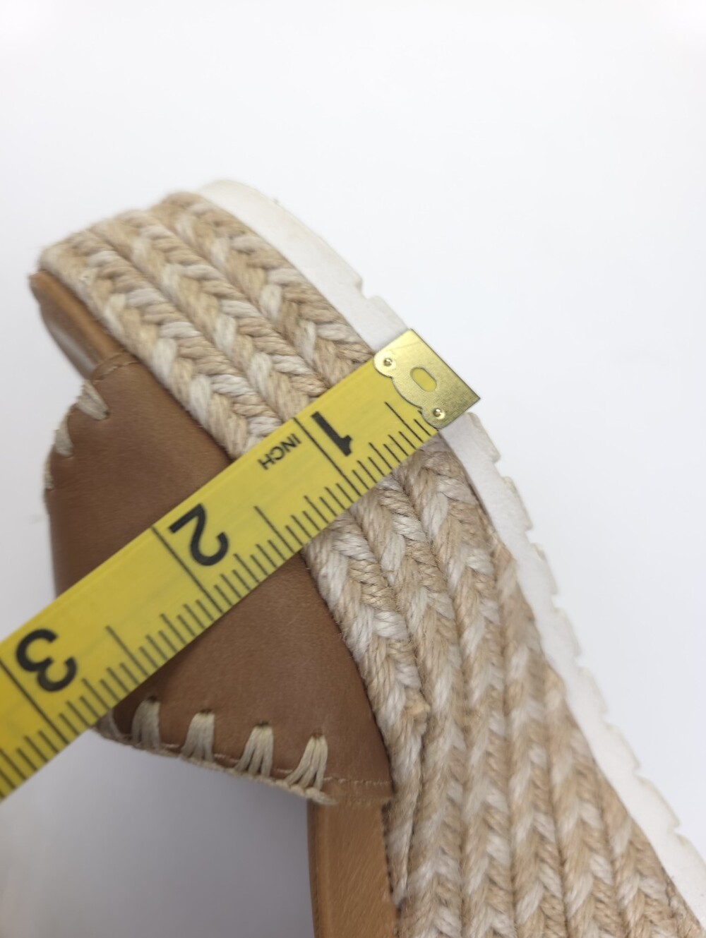 Naot Women’s Tan Espadrille Wedge Sandals - Leather Ankle Strap Sz 37 - Picture 12 of 12